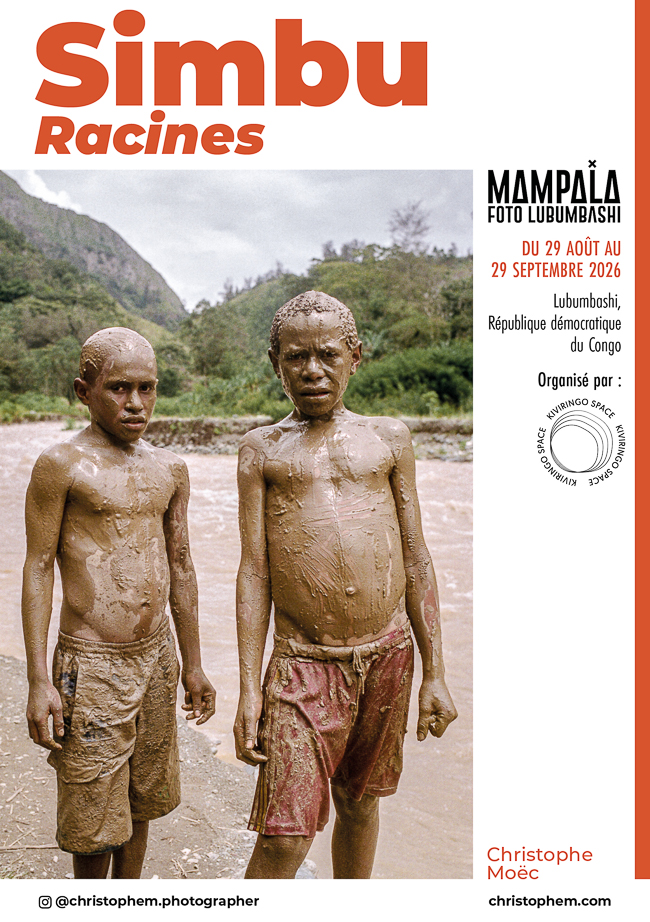 Exposition Simbu, Racines, au Festival Mampala Foto 2026 en République démocratique du Congo.
